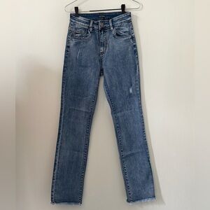 Coco + Carmen Straight Leg Jeans - Washed Blue